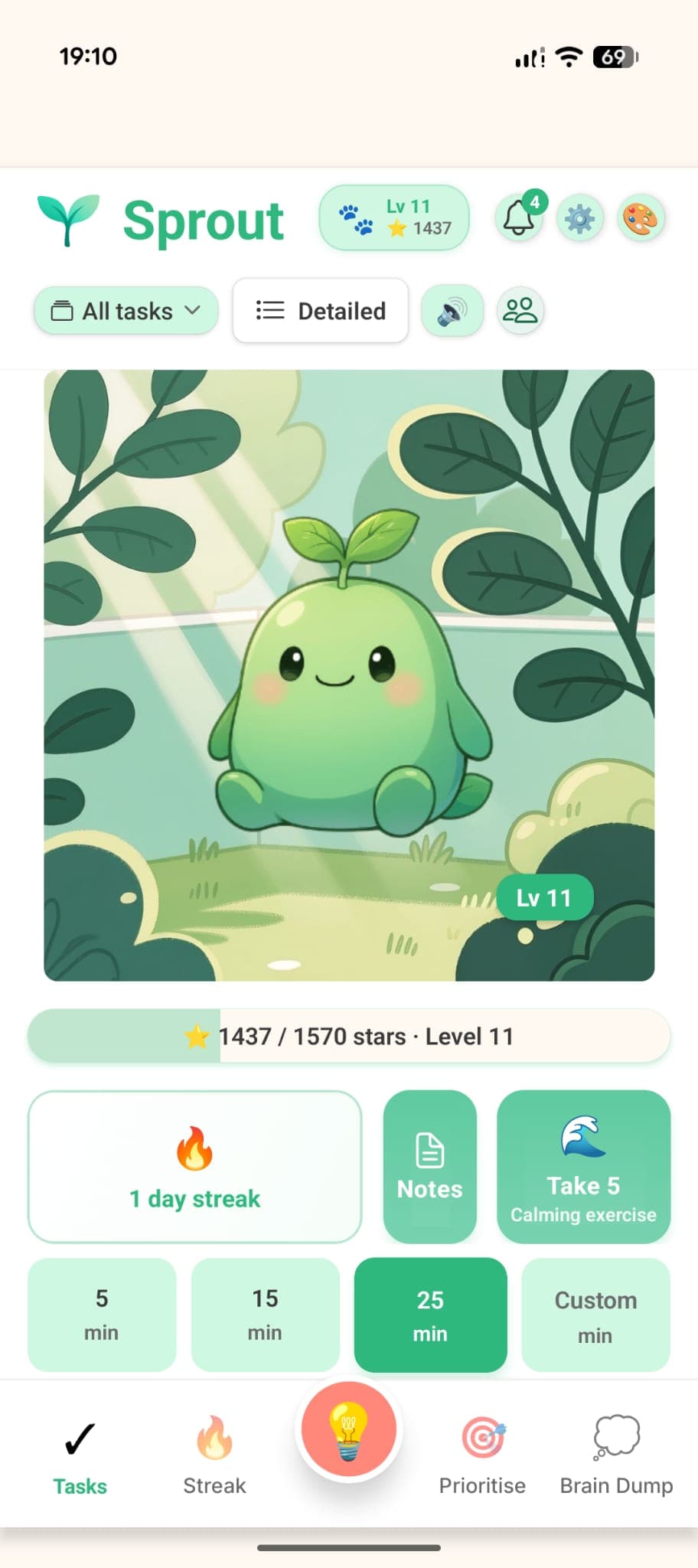 Sprout - Application TDAH de gestion des tâches et d'aide à la concentration